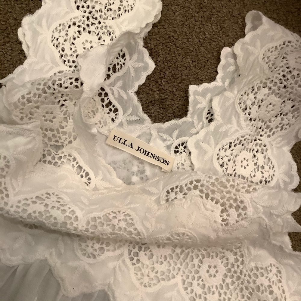 Ulla Johnson White Lace Cotton Blouse - Picture 4 of 11